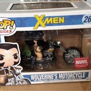 Funko X-Men Wolverine on Black Motorcycle Figure